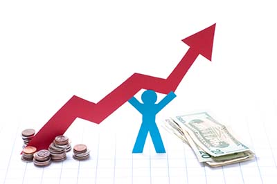 Financial growth illustration